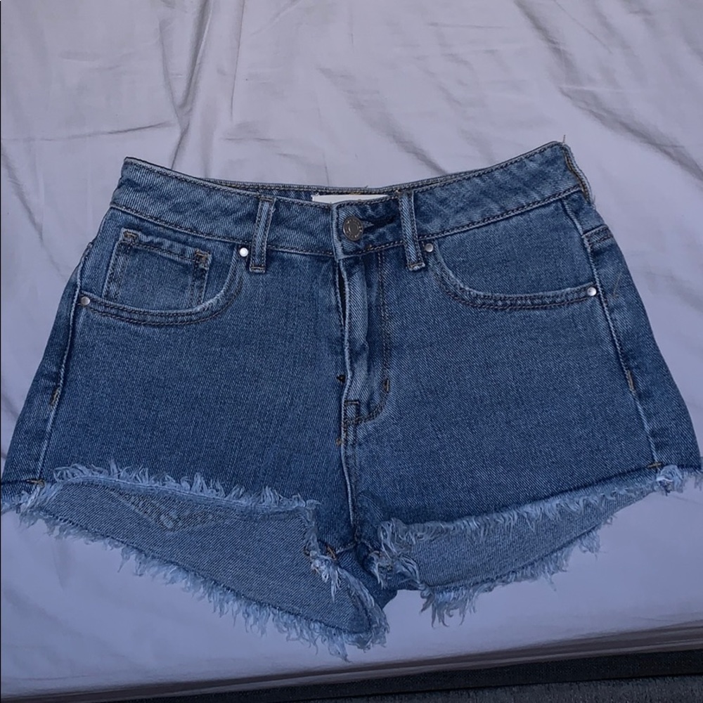 Pacsun high rise festival jean shorts